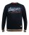 D555 Marlow Printed Crew Neck Sweatshirt Navy - Mikiny & mikiny s kapucí - Mikiny & Mikiny s kapucí 2XL-12XL