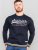 D555 Marlow Printed Crew Neck Sweatshirt Navy - Mikiny & mikiny s kapucí - Mikiny & Mikiny s kapucí 2XL-12XL