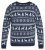 North Latitude 63144 Fjell Reindeer Knit Námořnická modrá - Mikiny & mikiny s kapucí - Mikiny & Mikiny s kapucí 2XL-12XL