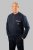 20 Nodi Long Pajamas in Stretch Fleece Cotton with Serafino Collar and Jacket with Pocket and Side Slits Navy - Pyžama/oblečení pro volný čas - Pyžama/oblečení pro volný čas 2XL-10XL