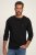 JP1880 702555 Tričko Henley s dlouhým rukávem Černá - Trička - Trička nadměrné velikosti - 2XL-14XL
