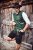JP1880 Genuine Leather Traditional Lederhosen Shorts Black - Šortky - Šortky Nadměrné Velikosti W40-W60