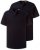 JP1880 708420 Tričko Henley 2 kusy Tmavě modrá - Trička - Trička nadměrné velikosti - 2XL-14XL