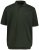 JP1880 712617 Polokošile se střihem na bříško Tmavě olivová - Polokošile - Polokošile 2XL-8XL - Trička s límečkem 2XL-8XL