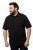 JP1880 712617 Polokošile se střihem na bříško Černá - Polokošile - Polokošile 2XL-8XL - Trička s límečkem 2XL-8XL