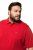 JP1880 712617 Polokošile se střihem na bříško Chilli červená - Polokošile - Polokošile 2XL-8XL - Trička s límečkem 2XL-8XL