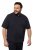 JP1880 712617 Polokošile se střihem na bříško Tmavě modrá - Polokošile - Polokošile 2XL-8XL - Trička s límečkem 2XL-8XL
