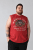 Kam Jeans 5763 Hawaii Surf Vest Sleeveless T-Shirt Washed Red - Trička - Trička nadměrné velikosti - 2XL-14XL