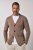 JP1880 Milano Flexnamic Pletené sako Ořechově hnědá - Obleky - Obleky 2XL-8XL