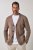JP1880 Milano Flexnamic Pletené sako Ořechově hnědá - Obleky - Obleky 2XL-8XL