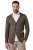 JP1880 Milano Flexnamic Pletené sako Khaki hnědá - Obleky - Obleky 2XL-8XL