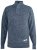 D555 Wilmington Zipper And Button Neck Sweater Blue - Mikiny & mikiny s kapucí - Mikiny & Mikiny s kapucí 2XL-12XL