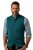 JP1880 Mottled Stretch Knit Stand-up Collar Vest Turquoise Blue - JP1880 - JP1880 Pánské Oblečení Nadměrné Velikosti