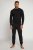 JP1880 Two-piece Pyjamas Long Sleeve and Long Trousers Black - Spodní prádlo - Spodní Prádlo Nadměrné Velikosti 2XL-8XL