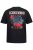 JP1880 Scorpions Blackout Graphic Comfort Fit Band T-Shirt Black - Trička - Trička nadměrné velikosti - 2XL-14XL