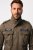JP1880 Field Jacket with Badges Vintage Look TALL Moss Green - TALL bundy - TALL bundy pro vysoké muže
