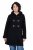 Ulla Popken 829347 Duffle coat Černá - Kabáty - Dámské kabáty pro plnoštíhlé