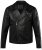 JP1880 830586 Biker bunda z jehněčí nappy Černá - Bundy - Bundy Nadměrné Velikosti - 2XL-8XL