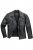 JP1880 830586 Biker bunda z jehněčí nappy Černá - Bundy - Bundy Nadměrné Velikosti - 2XL-8XL