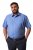 Men+ 758 Business košile s krátkým rukávem s otevřeným límcem Světle modrá - Košile - Košile 2XL-10XL