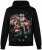 Men+ 100 Mikina s kapucí Santa na motorce Černá - Mikiny & mikiny s kapucí - Mikiny & Mikiny s kapucí 2XL-12XL