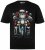 Men+ 148 Tričko bellyfit Santa na motorce Černá - Trička - Trička nadměrné velikosti - 2XL-14XL