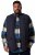 Men+ 464 Vesta prošívaná s college límcem Tmavě modrá - Bundy - Bundy Nadměrné Velikosti - 2XL-8XL