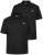 Men+ 258 Polokošile Černá 2 kusy - Polokošile - Polokošile 2XL-8XL - Trička s límečkem 2XL-8XL