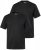 Men+ 299 Tričko véčkový výstřih Černá 2 kusy - Trička - Trička nadměrné velikosti - 2XL-14XL