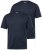 Men+ 299 Tričko véčkový výstřih Tmavě modrá 2 kusy - Trička - Trička nadměrné velikosti - 2XL-14XL