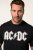 JP1880 AC/DC Classic Logo Band T-Shirt Black - Trička - Trička nadměrné velikosti - 2XL-14XL