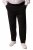 Men+ 207 Bilbao Flexlastic Žerzejové chino kalhoty Černá - Obleky - Obleky 2XL-8XL