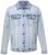 Men+ 394 Džínová bunda s náprsními kapsami Světle modrá - Bundy - Bundy Nadměrné Velikosti - 2XL-8XL