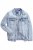 Men+ 394 Džínová bunda s náprsními kapsami Světle modrá - Bundy - Bundy Nadměrné Velikosti - 2XL-8XL