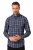 JP1880 Checked Shirt Long Sleeve Kent Collar Anthracite - Košile - Košile 2XL-10XL