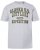 JP1880 T-shirt Short Sleeve Chest Print Grey Melange - Trička - Trička nadměrné velikosti - 2XL-14XL
