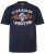 JP1880 T-Shirt Short Sleeve Chest Print Navy - Trička - Trička nadměrné velikosti - 2XL-14XL