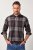 JP1880 Shirt Flannel Long Sleeve Dark Brown - Košile - Košile 2XL-10XL