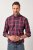 JP1880 Checked Shirt Long Sleeve Red - Košile - Košile 2XL-10XL