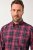 JP1880 Checked Shirt Long Sleeve Red - Košile - Košile 2XL-10XL