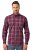 JP1880 Checked Shirt Long Sleeve Red - Košile - Košile 2XL-10XL