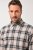 JP1880 Checked Flannel Shirt Long Sleeve Dark Dusty Pink - Košile - Košile 2XL-10XL