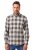 JP1880 Checked Flannel Shirt Long Sleeve Dark Dusty Pink - Košile - Košile 2XL-10XL