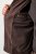 JP1880 Jacket Buffed Nubuck Lamb Leather Brown - Bundy - Bundy Nadměrné Velikosti - 2XL-8XL
