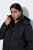 Ulla Popken SYMPATEX Triple Function Coat Black - Kabáty - Dámské kabáty pro plnoštíhlé