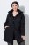 Ulla Popken 845111 Parka Černá - Kabáty - Dámské kabáty pro plnoštíhlé