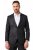 JP1880 Korsika Sako ve vzhledu lnu Černá - Obleky - Obleky 2XL-8XL