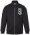 STHUGE 847083 Varsity bunda ze scuba látky Černá - Bundy - Bundy Nadměrné Velikosti - 2XL-8XL