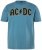 JP1880 849790 AC/DC Classic Logo Tričko Tyrkysově modrá - Trička s kapelami - Kapelová trička ve velikostech 2XL–10XL
