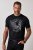 JP1880 851008 Tričko s potiskem na hrudi Černá TALL - TALL trička - Prodloužená pánská trička